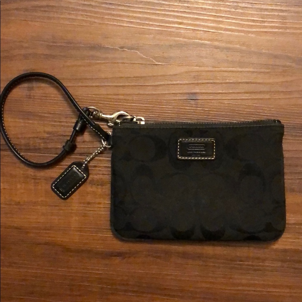 Coach Black Wristlet